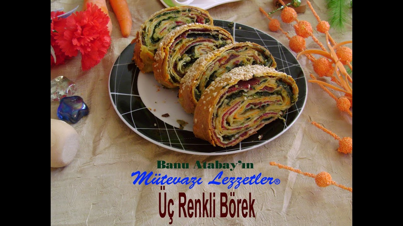 Üç Renkli Börek Tarifi Üç Renkli Börek Tarifi