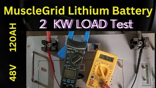Lithium Battery 48V 120A Load Test #solar #solarenergy #hybrid #hybridinverter #lithiumbattery