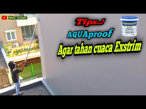 Cara Mengaplikasikan cat AQUAproof untuk dinding luar