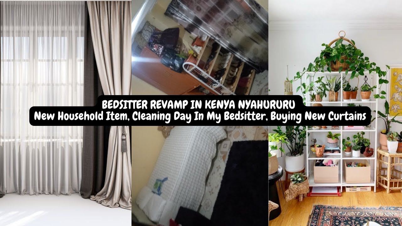 Bedsitter Revamp|| New Household Item|| Cleaning Day In My Bedsitter|| Buying New Curtains