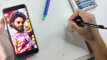 Draw With Me - Pushpa 2 Drawing 🔥, Outline Tutorial