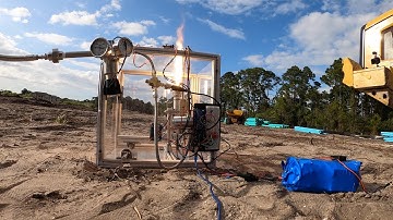 ABS GOX Hybrid Rocket - Hot Test Fire