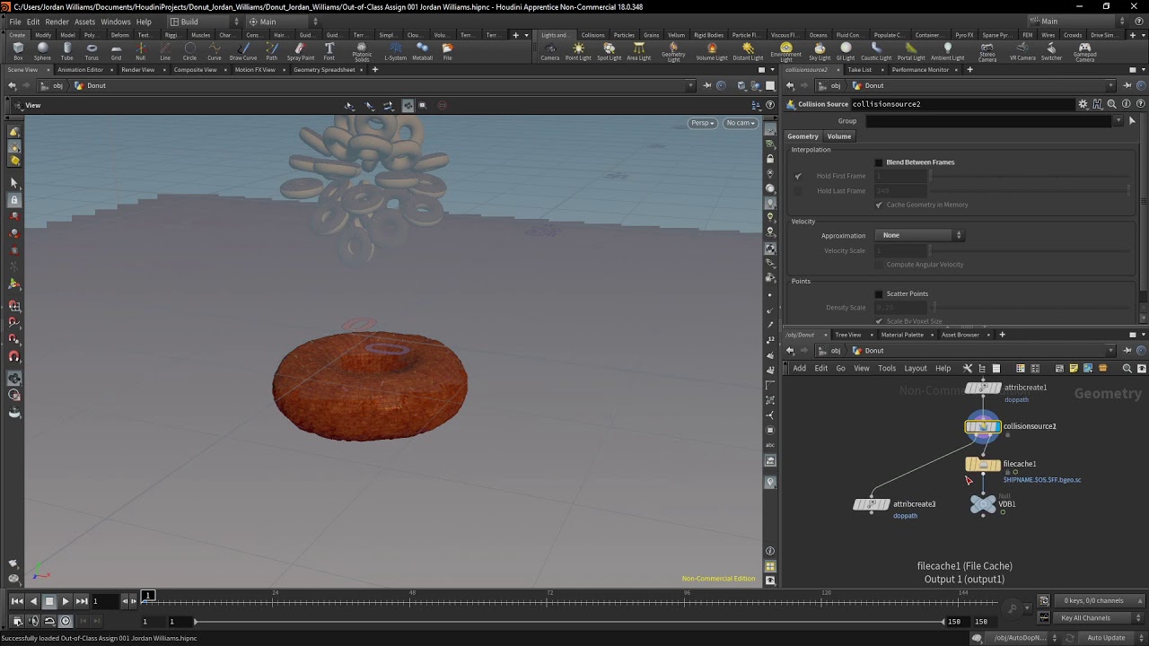 Donut Explosion Houdini - YouTube