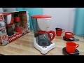 In home  electronic coffee maker playset  red box toy