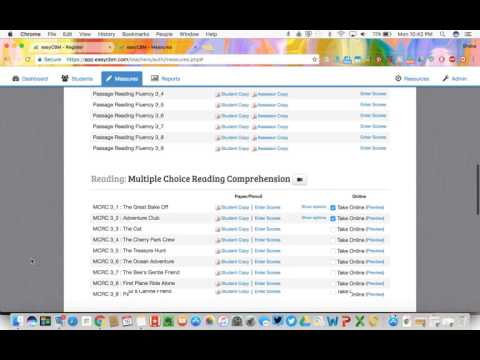 Easy CBM Tutorial - Set Up Students and Assign Tests
