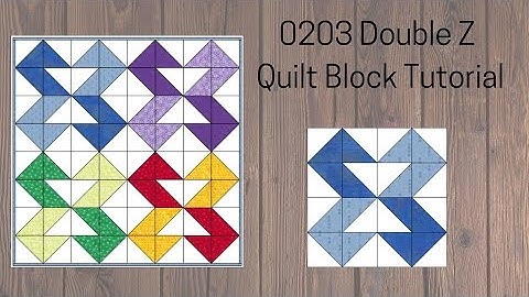 0203 Double Z Quilt Block Tutorial | Block of the Day 2023 | Rotary Cutting | AccuQuilt