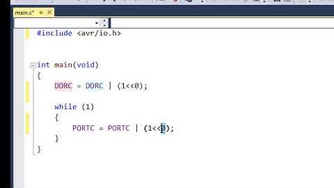 Simple LED On Off using ATmega8 Proteus and AtmelStudio Part 2