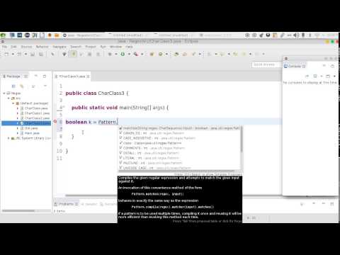 43 Java advanced RegEx Char Classes التعابير النمطية مع دوال الحروف