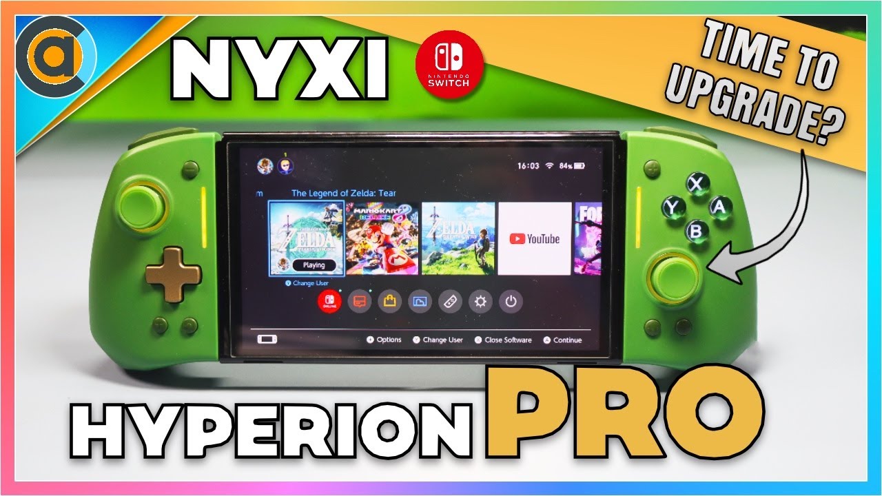 NYXI Hyperion Transparent Style Wireless Joy-pad with 8 Color LED for  Switch/Switch OLED, Hyperion switch controller with RGB Lights,  Programmable, joy cons nyxi 