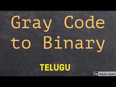 Gray Code to Binary Conversion in Telugu