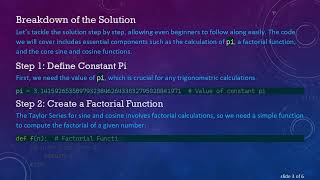 How to Write Your Own Sine and Cosine Functions in Python Without the math Module Net Worth