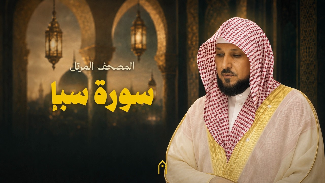 سورة سبإ كاملة | ماهر المعيقلي | المصحف المرتل | مكتوبة HD | Surah Saba Full