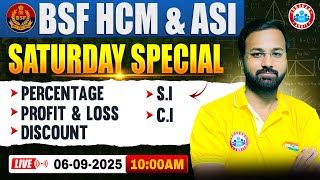 BSF HCM Maths Class | BSF Maths Marathon Class | BSF ASI Maths By Deepak Bhati Sir