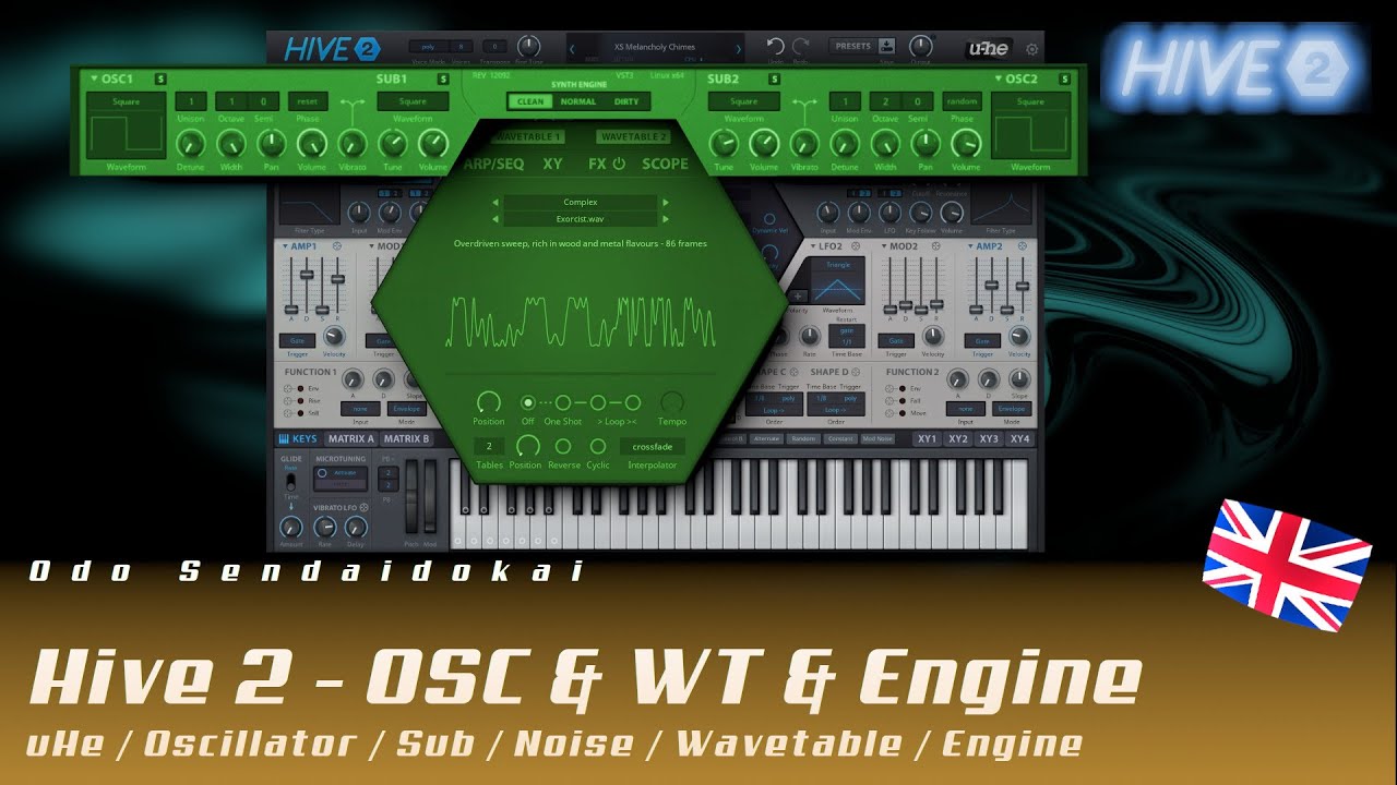 Hive2.1 - Oscillator & Wavetable & Synth Engine #2 | english | uHe
