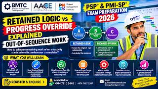PSP & PMI-SP Exam Prep 2026 | Retained Logic vs Progress Override Explained | Out-of-Sequence Work