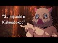 Inosuke’s English Dub Voice is “Interesting” (Edited + LOUD SOUND WARNING)