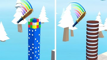 Slice it All 3D game in MAX LEVEL 😱 | ASMR Cutting | Level 140 - 143| ASMR SLICING GAMEPLAY