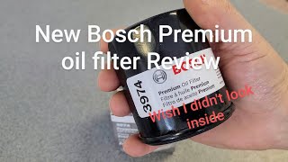 New Bosch Premium oil filter Review
