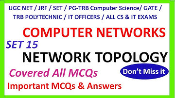 Computer Network | Topology | MCQs with Answers | NTA UGC NET | TNSET | PG TRB CS 2021 |  Tamil