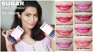 SUGAR Good Moodies Lip Crayons | New Launch | Kavya