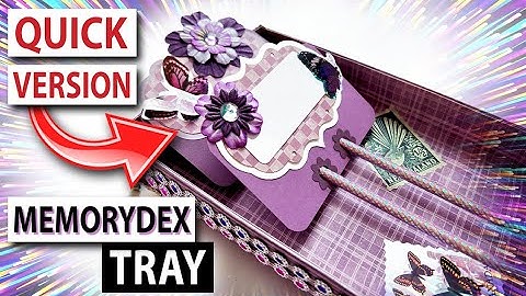 How to Make a Memorydex Tray - Memory Dex Card Holder DIY Tutorial Video - Quick Version MemDex