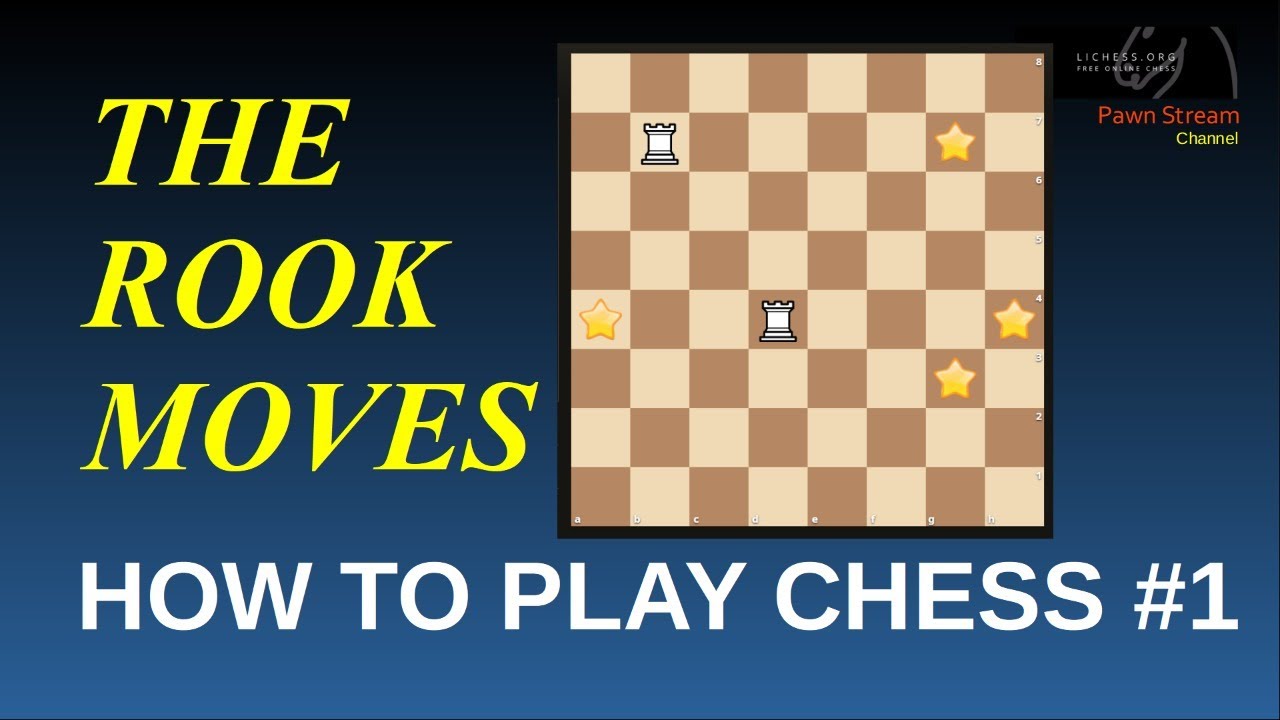 How To Play Chess 1 The Rook Moves Lichess Org Youtube