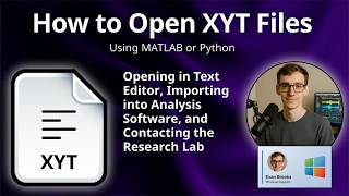 How to Open XYT Files (PSU Bio Time-of-Flight Data)