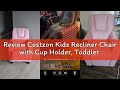 Review Costzon Kids Recliner Chair with Cup Holder, Toddler Adjustable Lounge Chair w/Footrest for B