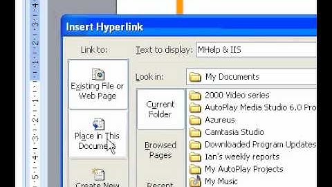 Microsoft Office PowerPoint 2003 Create a hyperlink 1