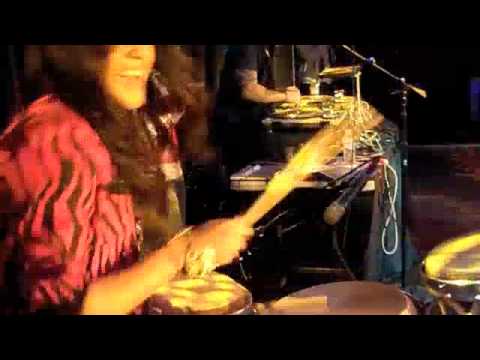 Denise "D-Nice" Zavala plays Percussion Live