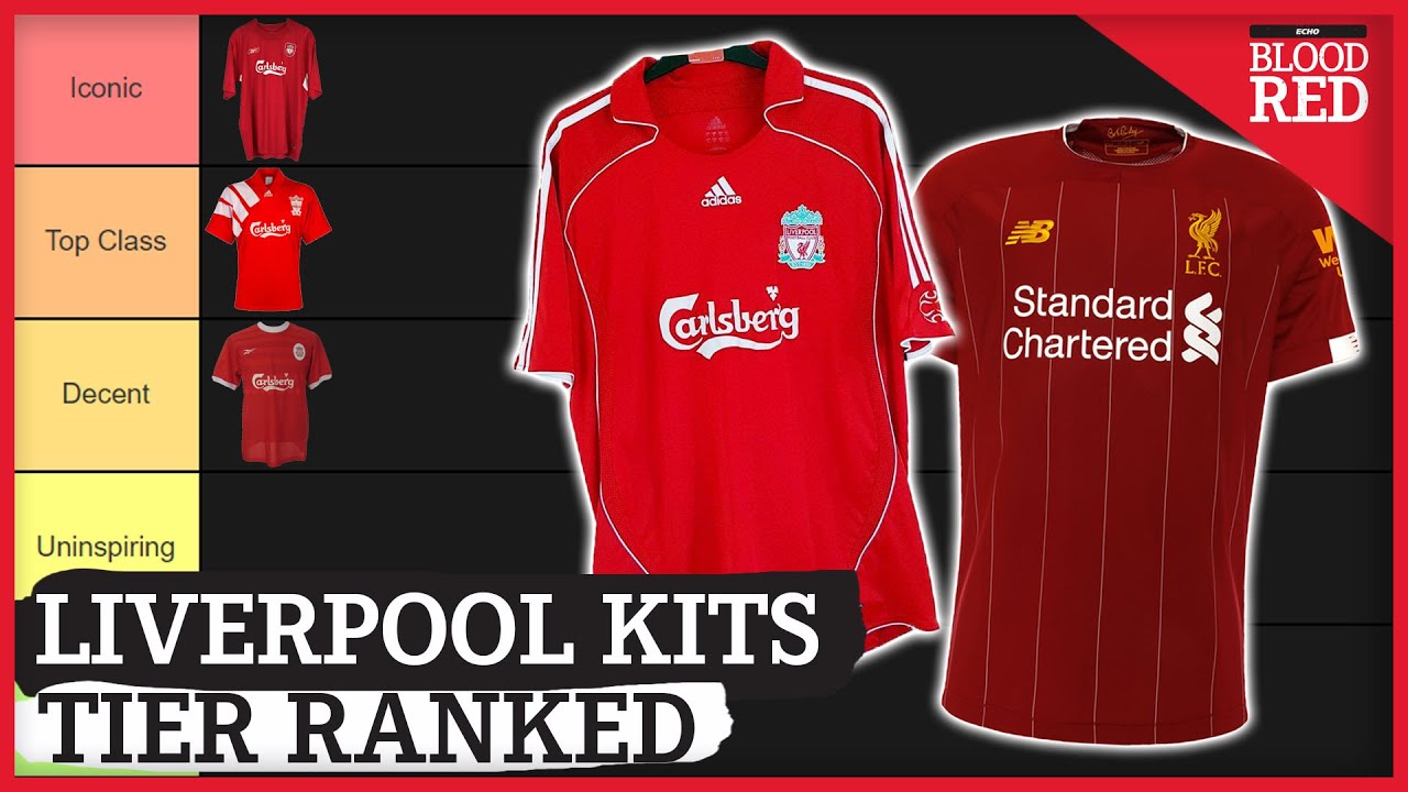 liverpool jersey through the years