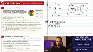 Big Ideas Math [IM2]: Chapter 5 Review (Examples & Problem Set)