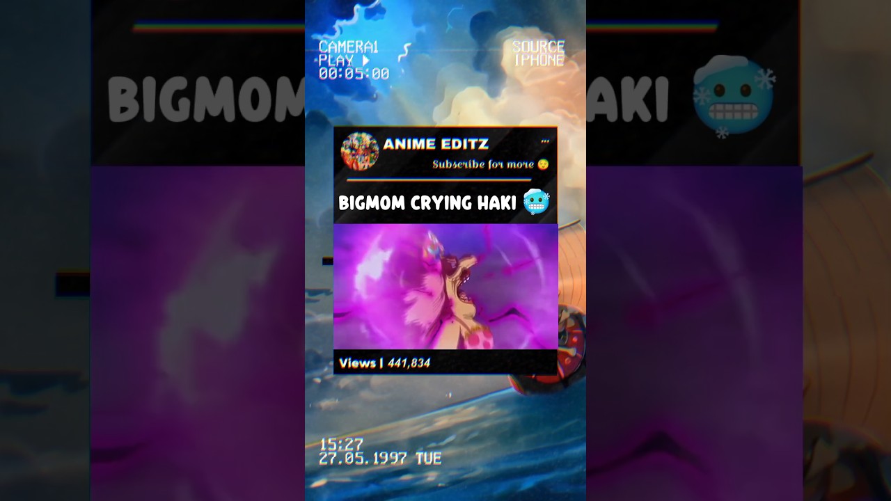 Bigmom crying haki 🥶