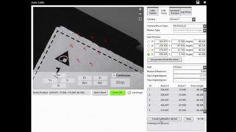 DELTA DMV3000G Camera J2 axis auto calibration/ 台達電子DMV3000G 相機安裝於J2軸自動校正