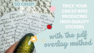 Get The Best Quality Prints Using Cricut Print then Cut! The PDF Overlay Method. Low Resolution Fix.