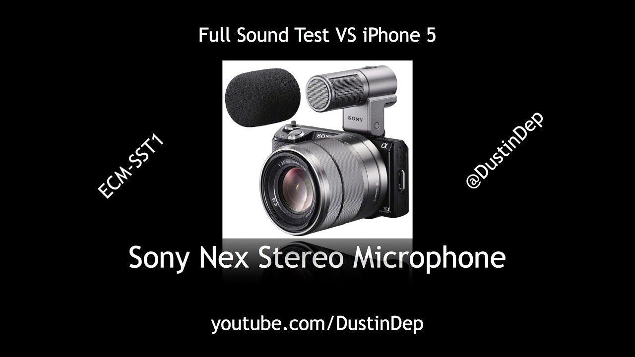 Sony NEX Stereo Mic ECM-SST1 full sound test! Attached to NEX-5R