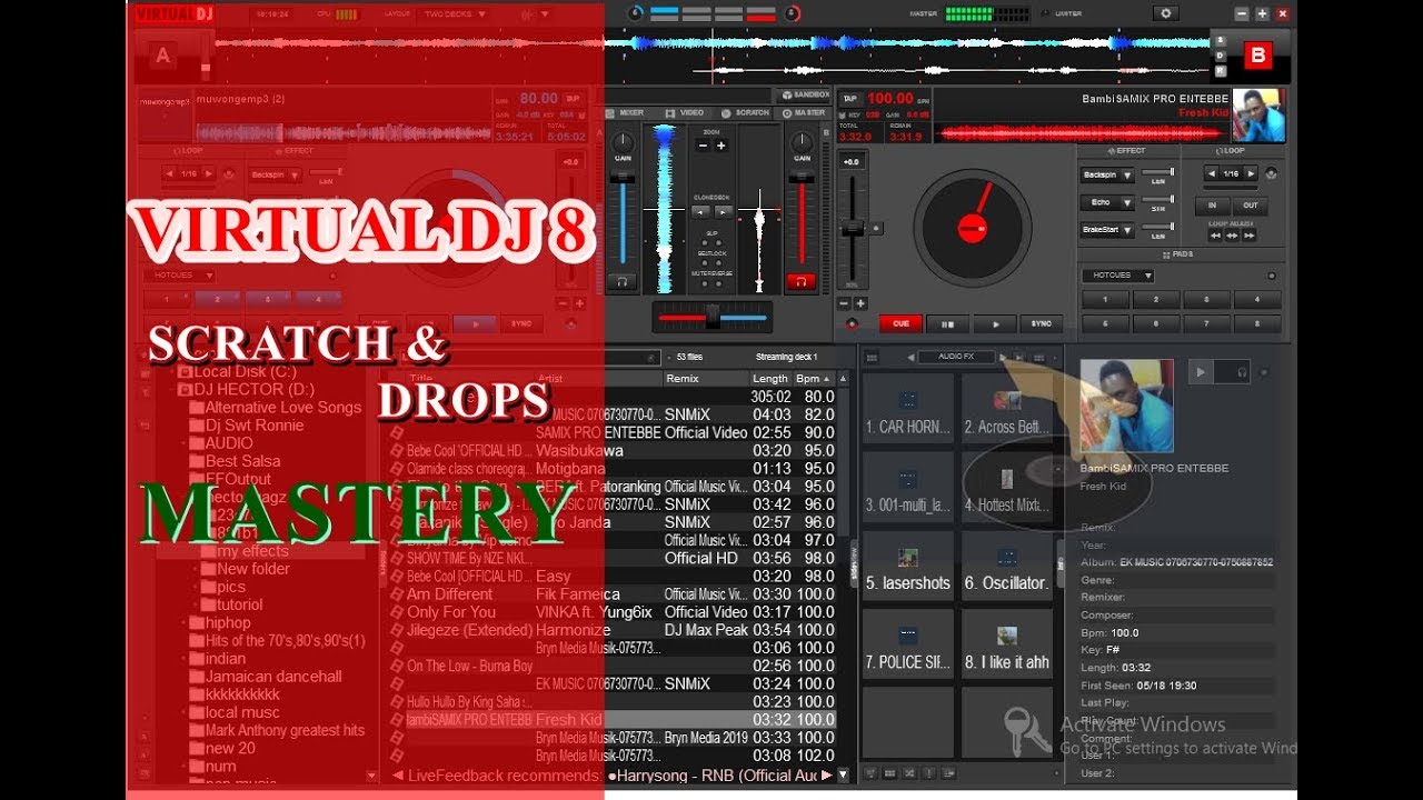 #Djhector256. VIRTUAL DJ 8 TIPS & TRICKS : MIXING AND SCRATCHING LIKE A ...