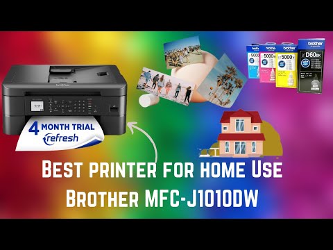 Brother MFC J1010DW Wireless Inkjet All in One Color Printer With