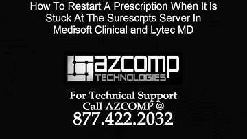 How To Restart A Prescription When It Is Stuck At The Surescrpts Server