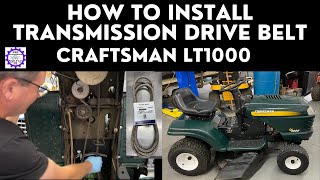 How to Install Transmission Drive Belt on a Craftsman Lawn Tractor