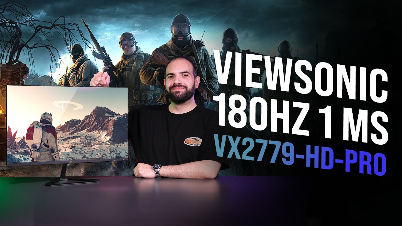 ViewSonic VX2779-HD-PRO 27" 180Hz 1ms HDMI DP FreeSync HDR10 FHD SuperClear IPS Gaming Monitör