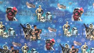 STAR WARS THE FORCE AWAKENS CHRISTMAS WRAPPING PAPER - HALLMARK UK