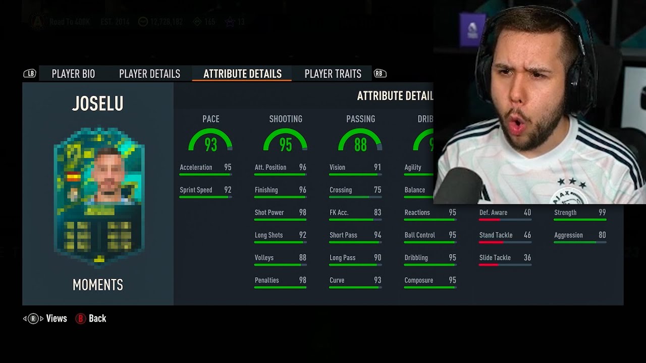 Auzio Reacts to NEW 93 Joselu SBC