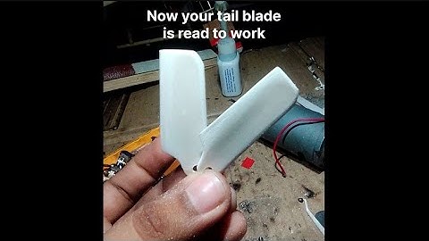 Make tail rotor blades for RC helicopter from PVC