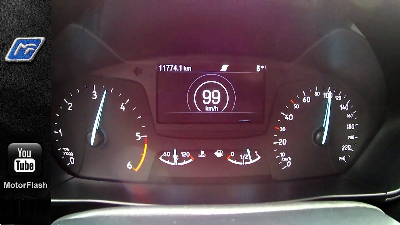 Acceleration 0-100 km/h Ford Focus 1.5 TDCi 88kW (2020) - YouTube