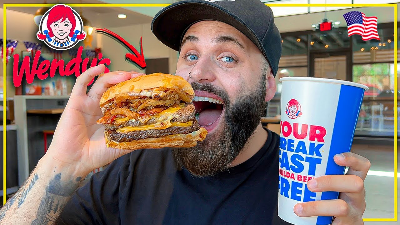 EXPERIMENTANDO NOVOS LANCHES NO FAMOSO WENDYS DOS ESTADOS UNIDOS
