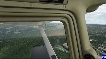 Flying a traffic pattern in Microsoft Flight Simulator