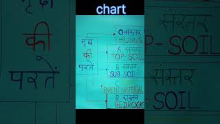 मृदा परिच्छेदिका/मृदा की परतें- chart+wrap panel #art #shorts    B.Ed