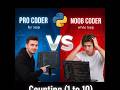 Python coding comparison: pro coder vs beginner #learnpython #coding #codinglife #developers