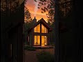 #CabinLife #ForestEscape #CozyVibes #RusticCharm #NatureLovers #SunsetMagic #DreamHome #LogCabin